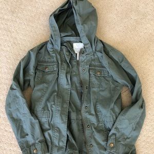 Girls Lightweight Jacket Olive color